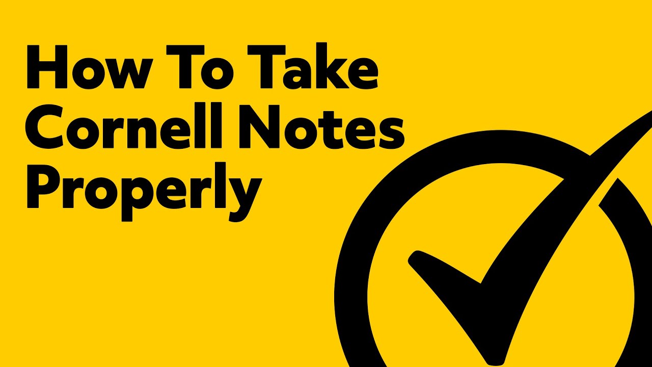 How To Take Cornell Notes Properly (Video)