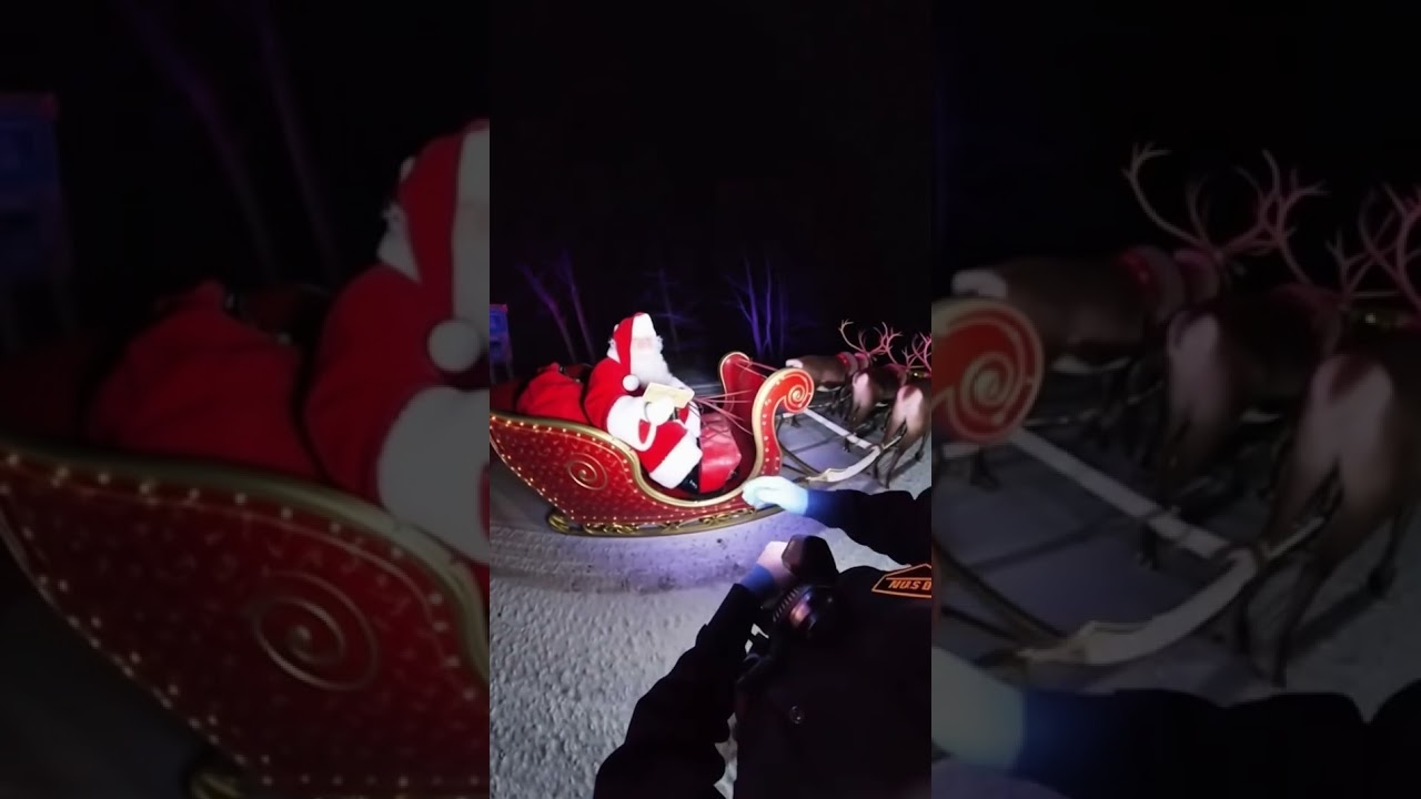 SORA 2: Police Bodycam Footage of Santa Fleeing the Scene! #christmas #santaclaus #xmas #sora2