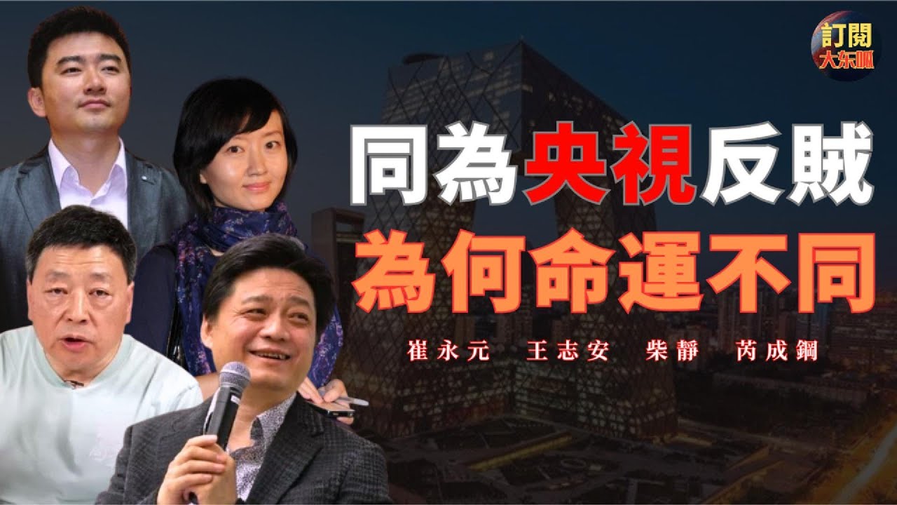 【焦點話題】深度解析崔永元王志安柴靜芮成鋼在YouTube上為什麼有著明顯差距的原因｜CCTV央視也有嫡出庶出血統之分｜反賊｜徐曉冬｜陳秋實｜華國鋒｜鄧小平｜文革｜改革開放｜調查記者｜大冬瓜｜大東呱