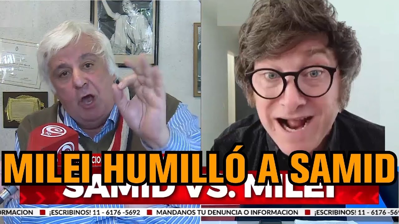 MILEI HUMILLÓ A SAMID TRAS LA EMBOSCADA DE CHICHE - Javier Milei con Chiche Gelblung 14/4/2022