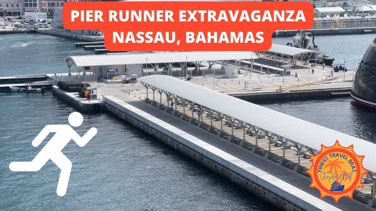 Multiple Groups Cruise Ship Pier Runners Nassau Bahamas