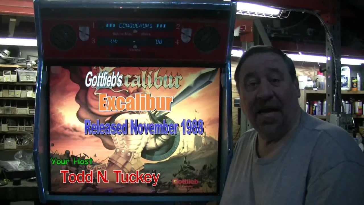 #147 Gottlieb EXCALIBUR Pinball Machine--Rare with just 1710 made!  TNT Amusements