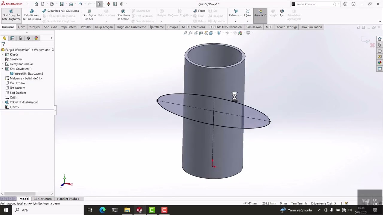 24 SolidWorks Feature Tools – Intersect Concept
