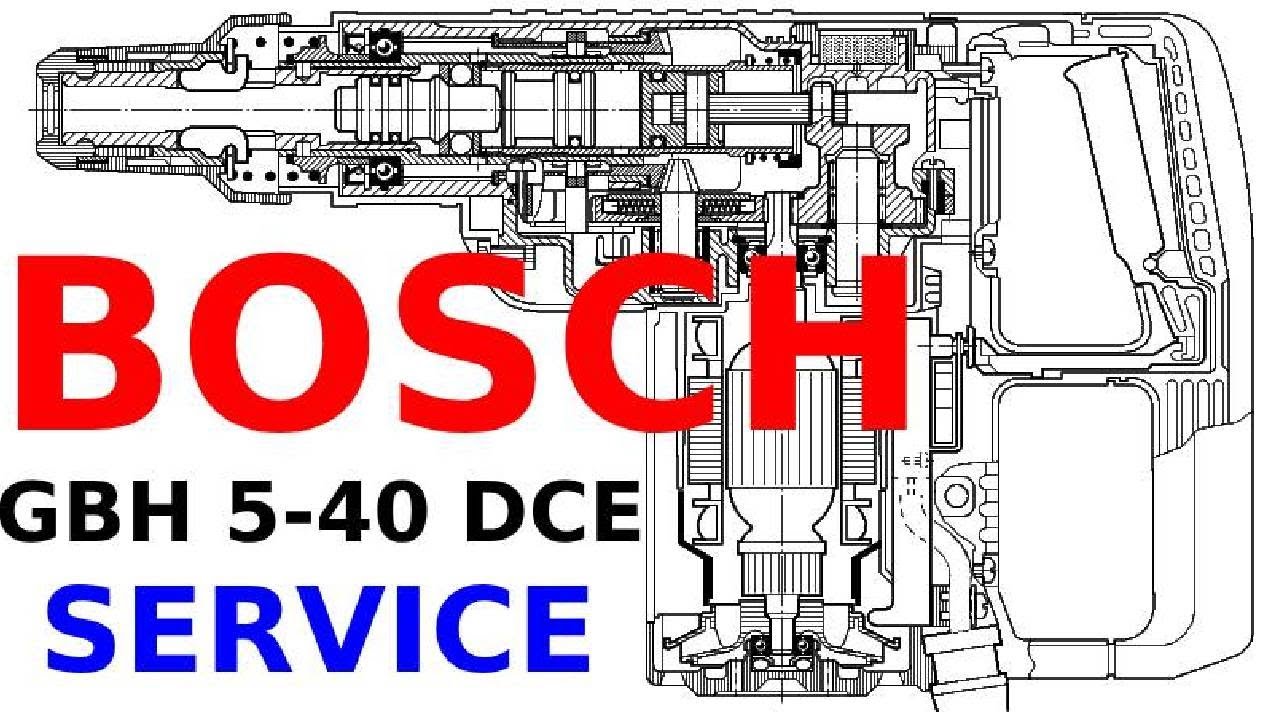 BOSCH GBH 5/40 DCE  DISASSEMBLY  ASSEMBLY BOSCH GBH 5/40 DCE डिसएसेम्बली असेंबली