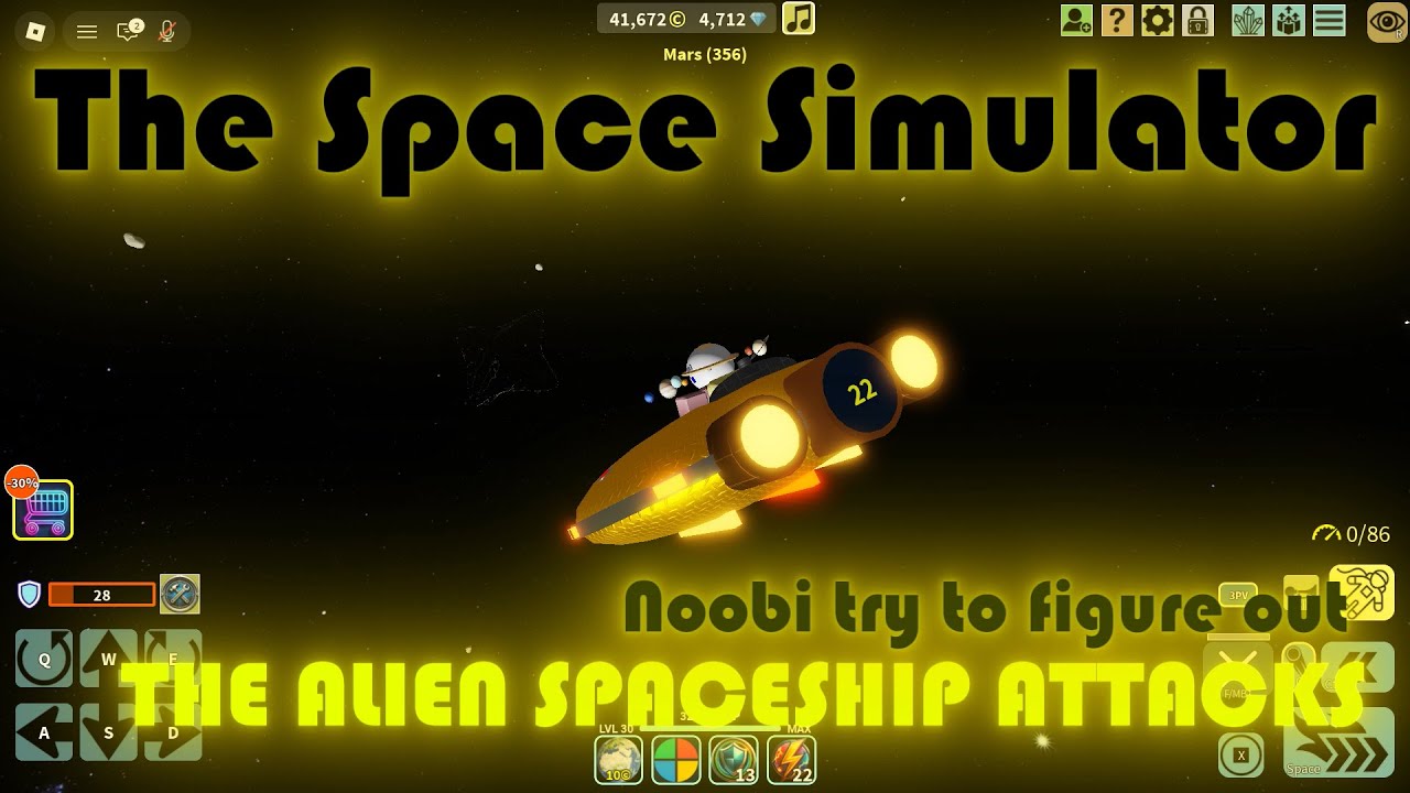 The Space Simulator : the Alien SpaceShips Attacks Space Explorers !!!