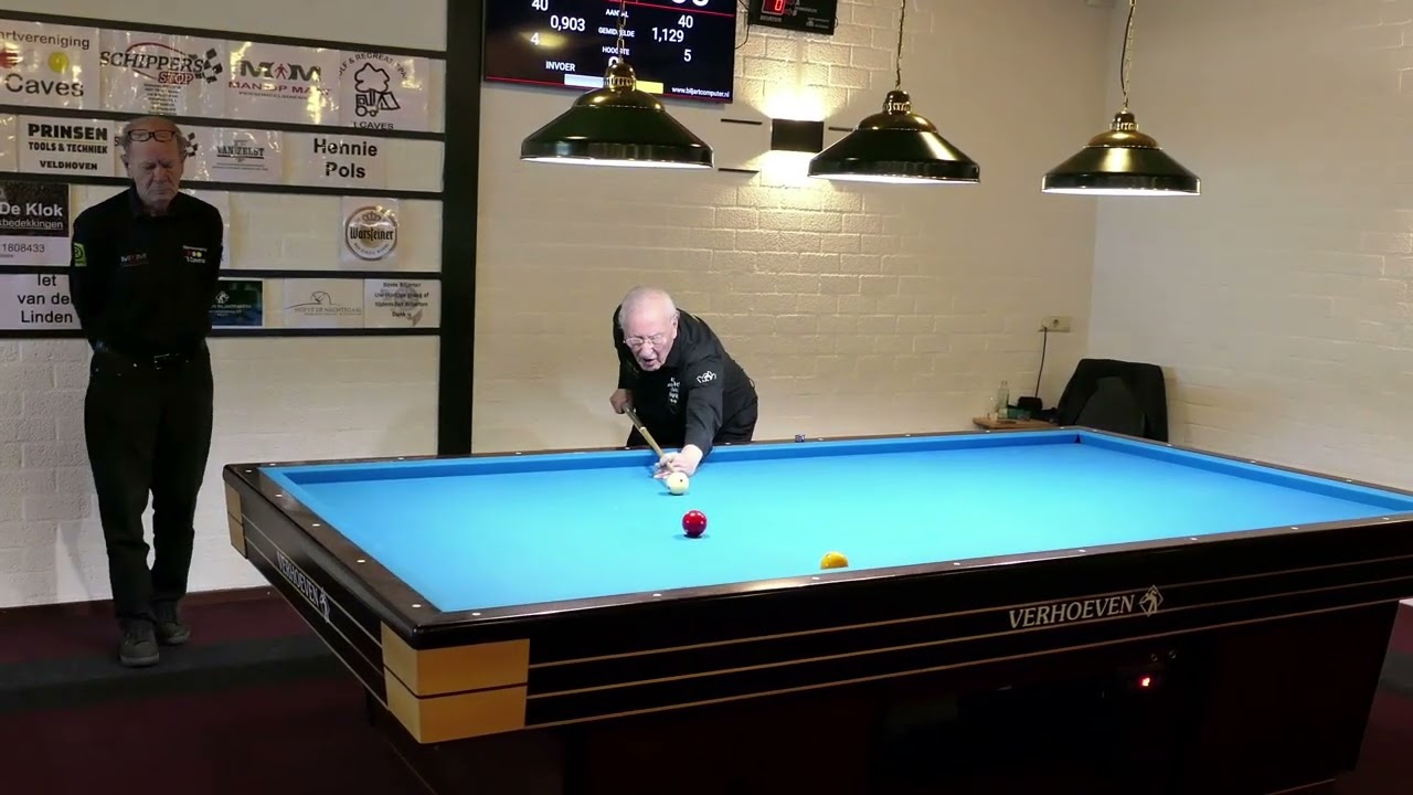 Raymond Ceulemans 87 - Amir Ibraimov 16. Man op Maat/Caves - Job2Do 3-5. 1e div driebanden.  Deel 2