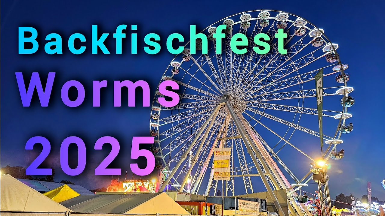 Backfischfest 2025 in Worms – Rundgang, Eindrücke und Onrides.