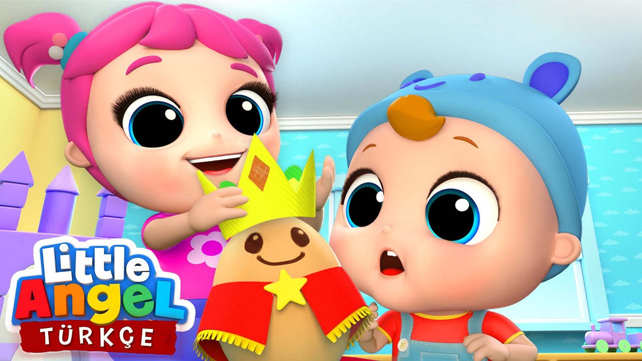 Can Bebek Bak, Şişko Yumurta Ve Kralın Adamları | Eğlenceli Çocuk Şarkıları | Little Angel Türkçe