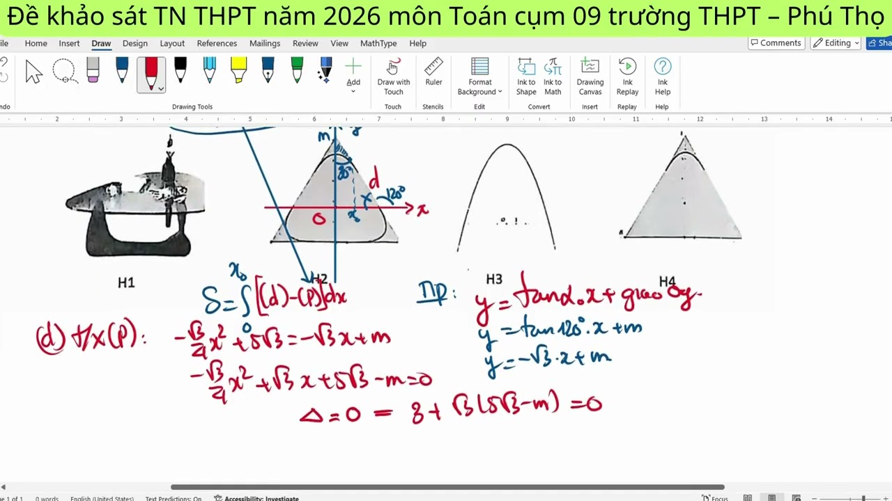 Một tấm kính làm mặt bàn (H1) có hình dáng tam giác đều với 3 đỉnh được làm cong (H2).