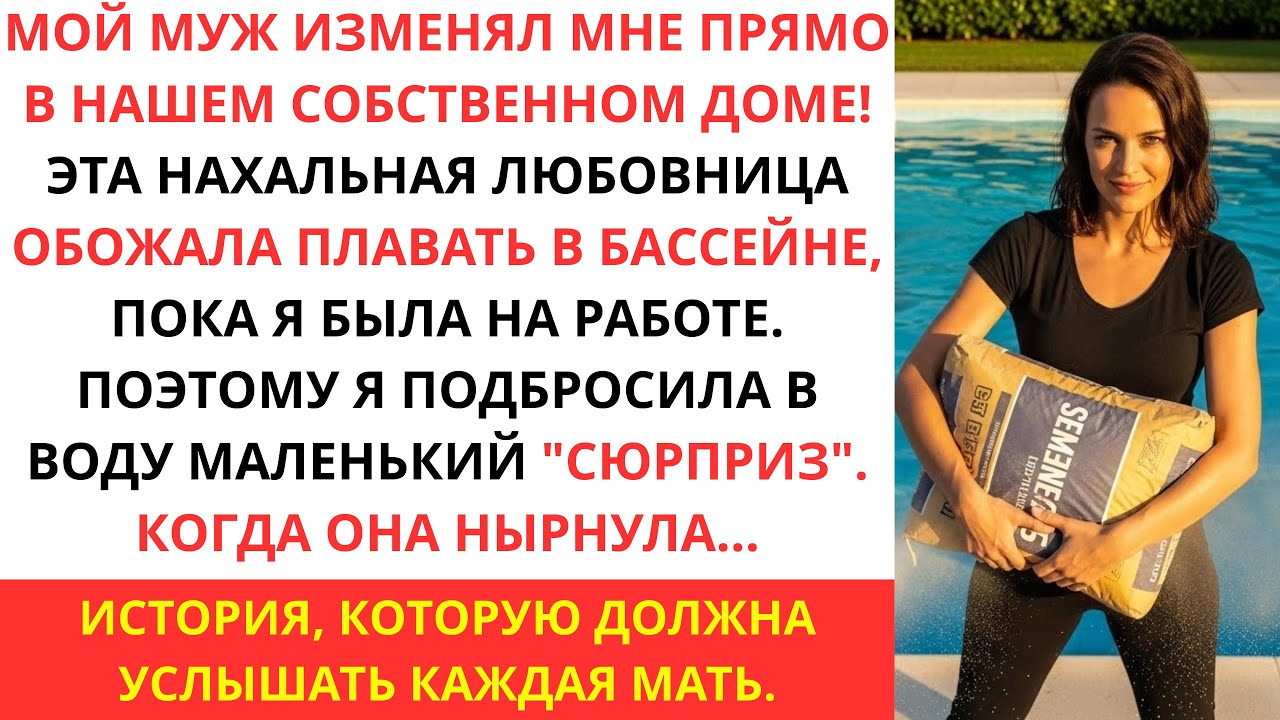 МОЙ МУЖ ИЗМЕНЯЛ МНЕ! ЭТОЙ РАСПУТНИЦЕ НРАВИЛОСЬ ПЛАВАТЬ В БАССЕЙНЕ. ПОЭТОМУ Я ПОСТАВИЛА...