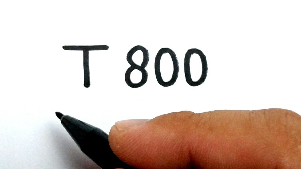 VERY EASY, How to turn words T800 into terminator arnold schwarzenegger