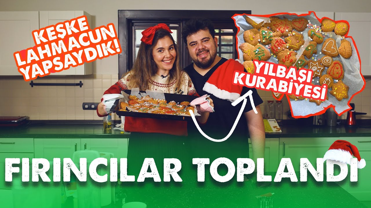 Berfu ve Eser Mutfakta #3 Yılbaşı Kurabiyesi Yaptık! Hijyenik olmayan şartlar altında 😪