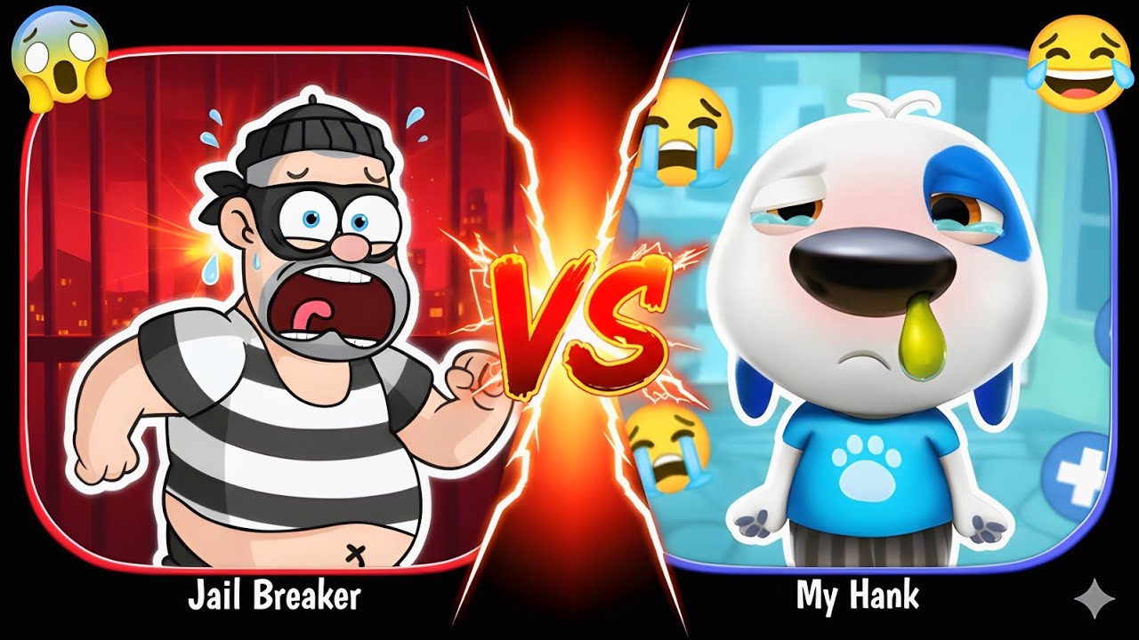 Talking Tom VS Jail Breaker. 