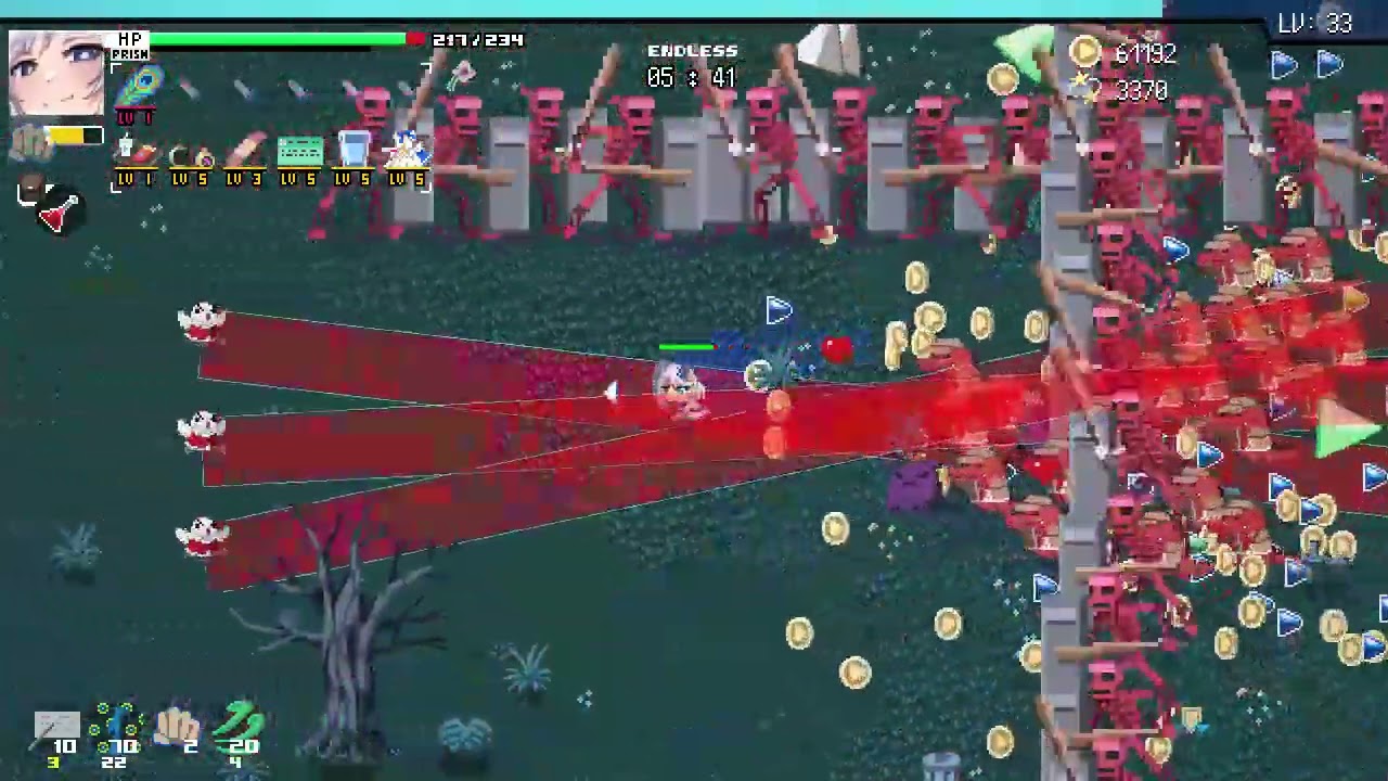 【HoloCure/ホロキュア】v0.7ナーフ後 パヴォリア・レイネ 1面ハード金策 100万コイン
