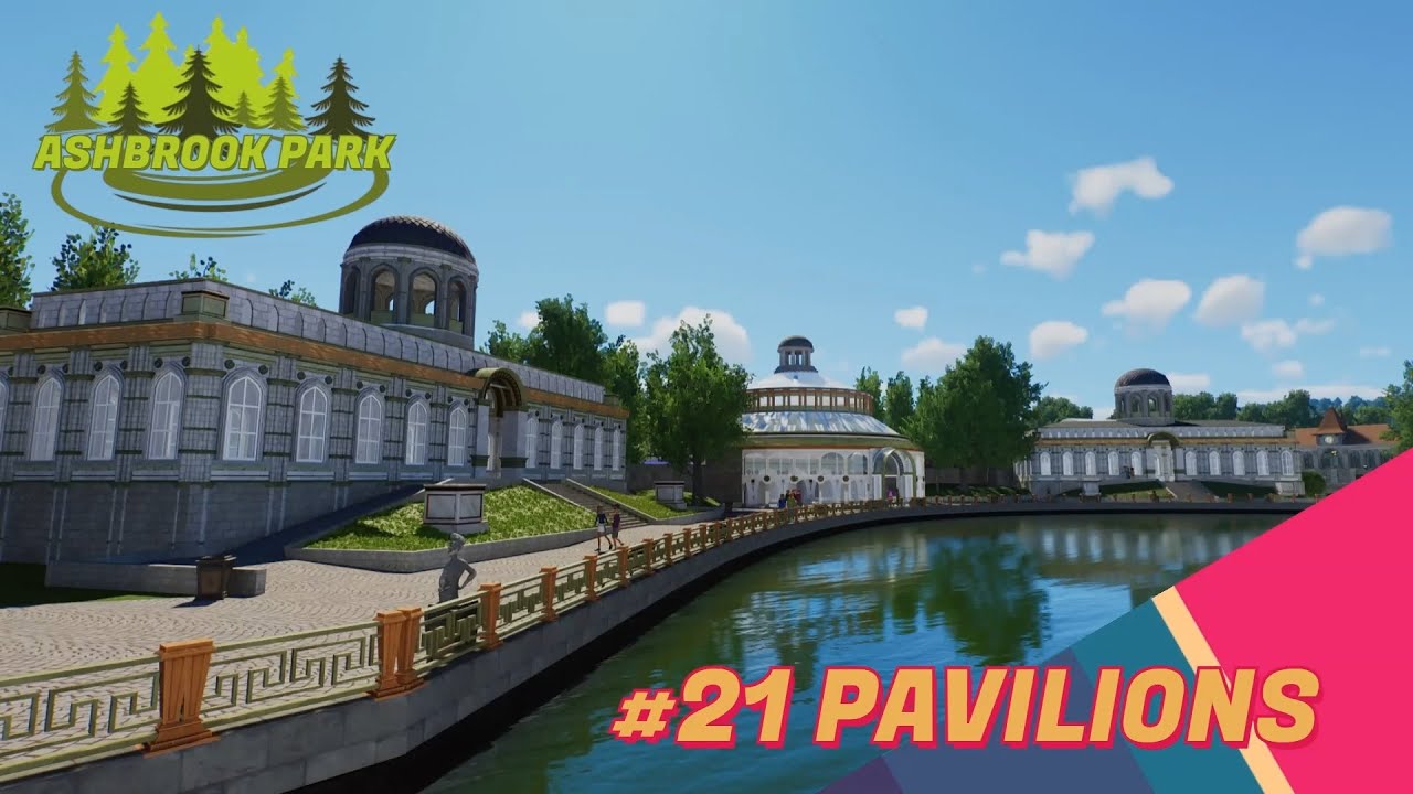 Ashbrook Park 021 - Pavilions #planetcoaster2 #gaming