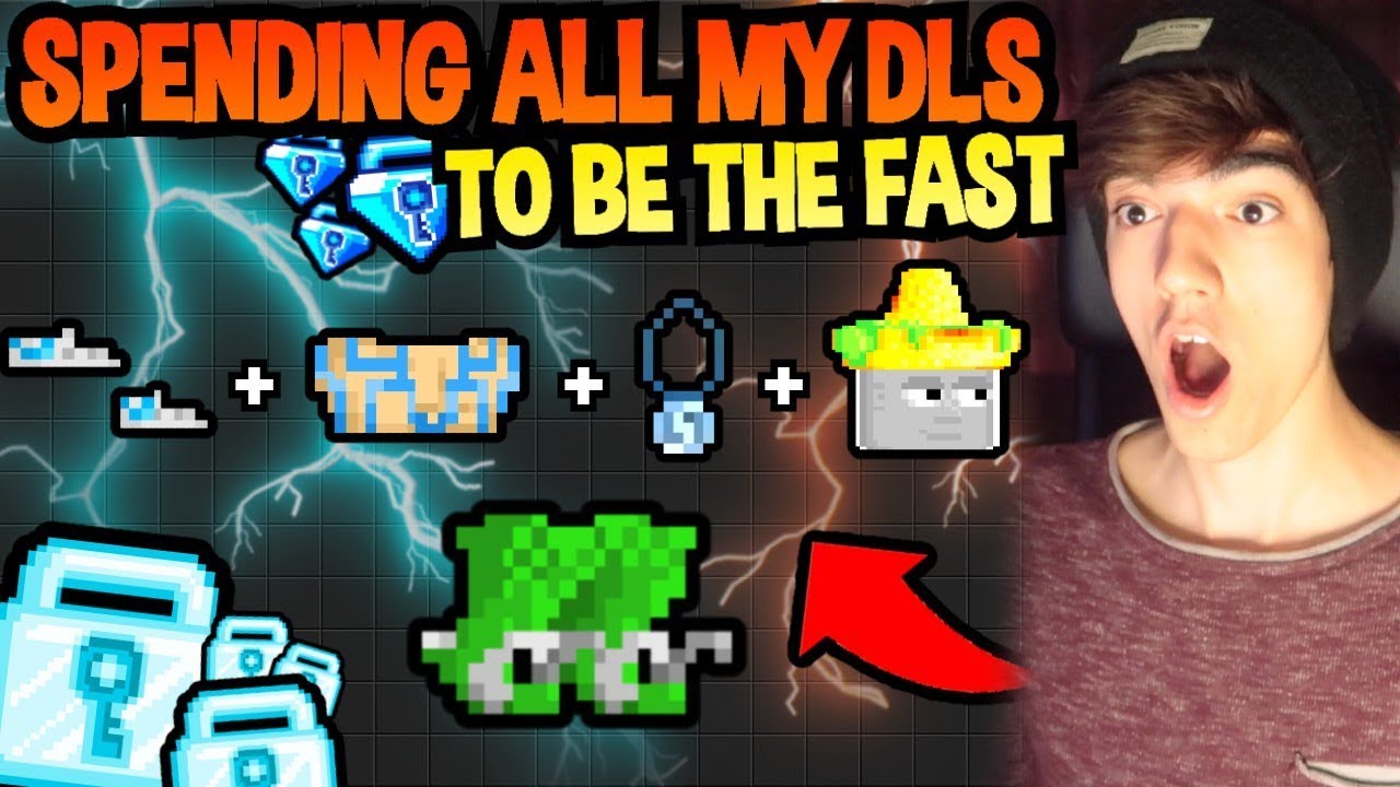 SPENDING ALL MY DLS ON THE FASTEST SET EVER IN GROWTOPIA!!