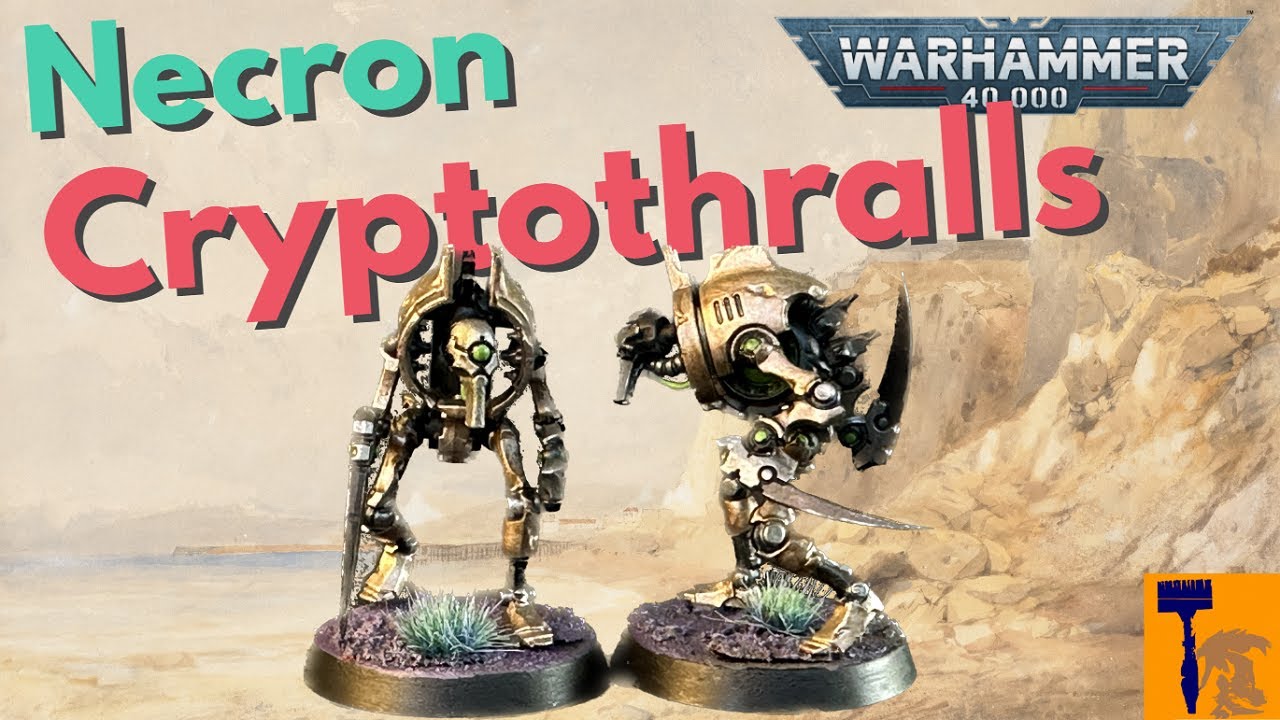 Necron Cryptothralls | Beginner Painting Warhammer 40k (Royal Court Miniatures)