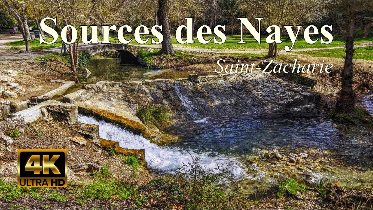 SAINT-ZACHARIE⛲Source des Nayes - Var - [4K]