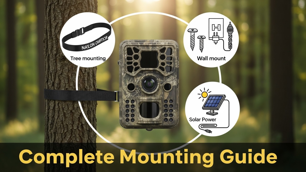 Complete Guide to Installing Your Wildlife Camera: Tree, Wall & Solar Panel Mounts