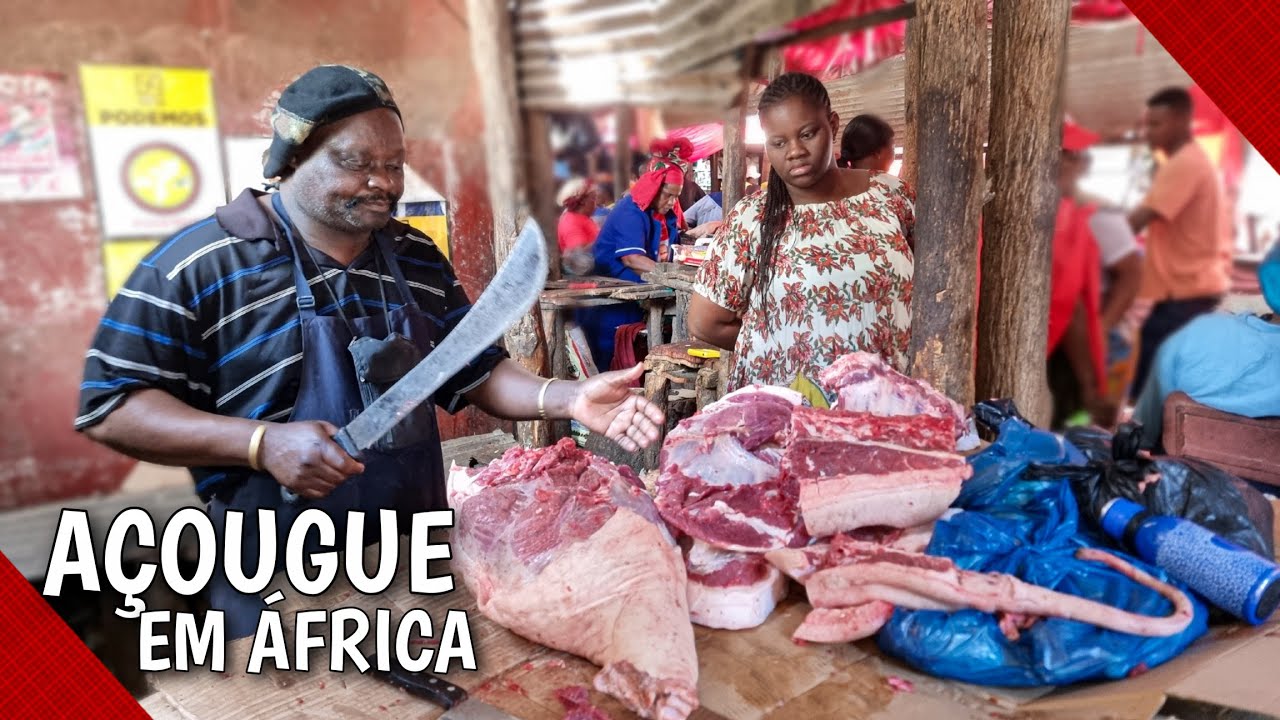 NOSSA COMPRA DO MÊS NO AÇOUGUE EM ÁFRICA 