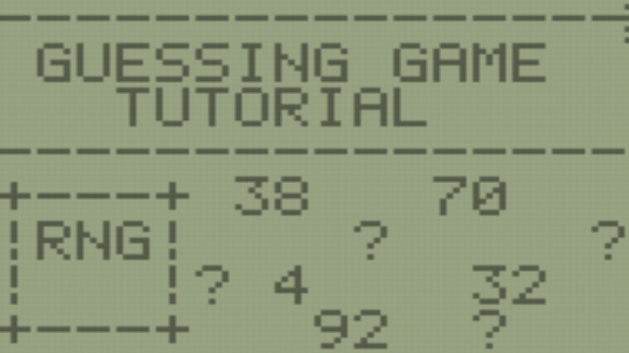 TI-BASIC Guessing Game