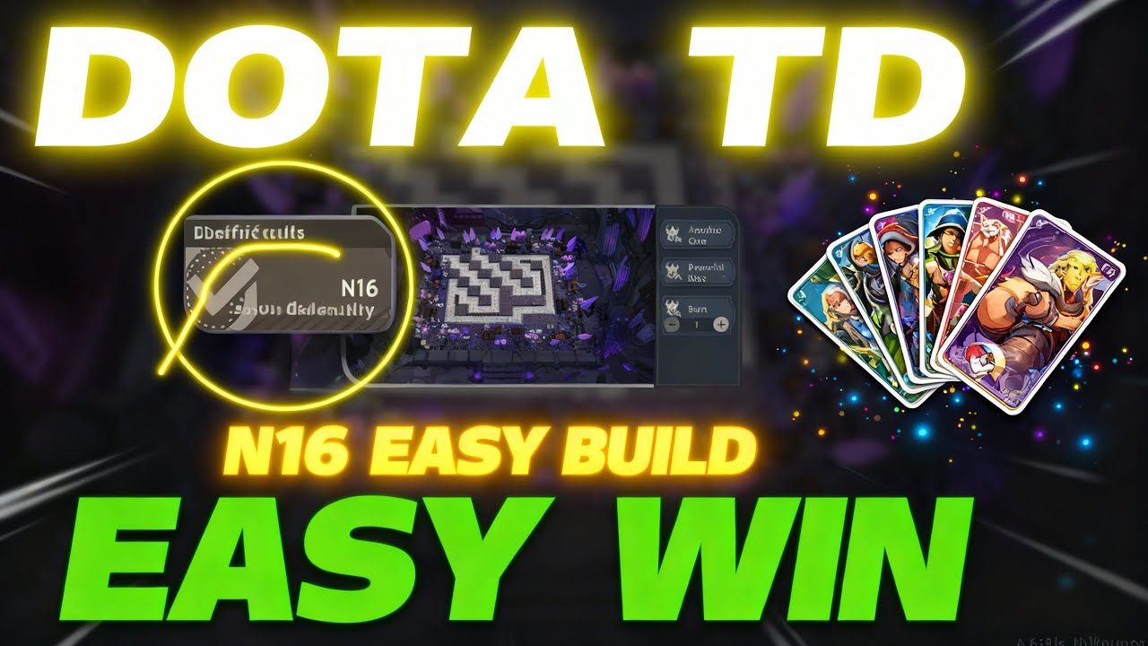 Dota 2 Arcade Game - Dota TD:N16 "gg ez"