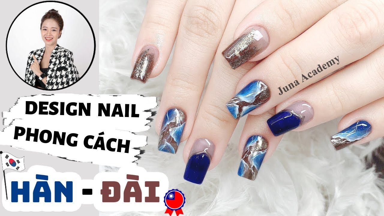 Làm nail đẹp phong cách Hàn Đài - Làm nail design