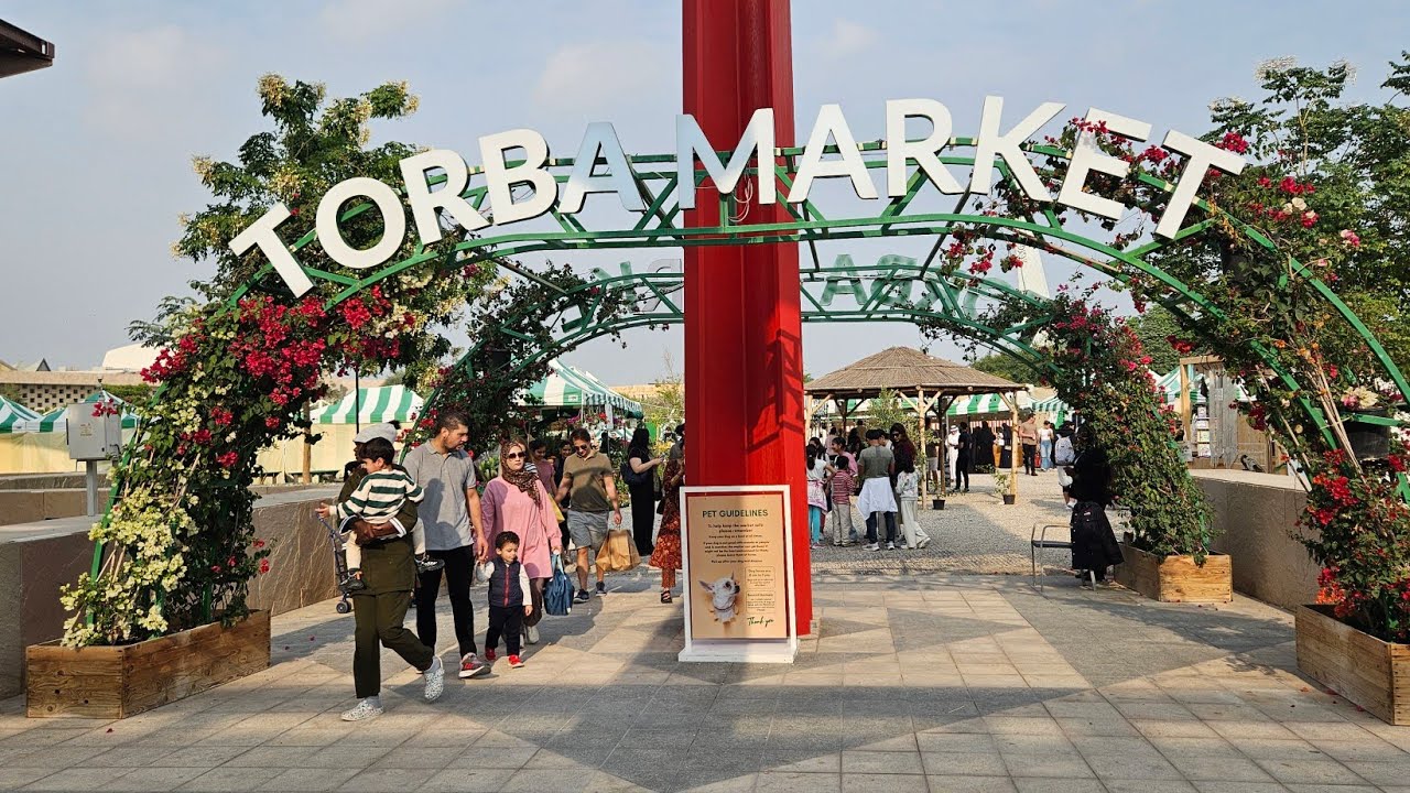 TORBA ORGANIC MARKET IN QATAR | TORBA FARMERS MARKET FULL WALKING TOUR | EDUCATION CITY | 4K #foryou