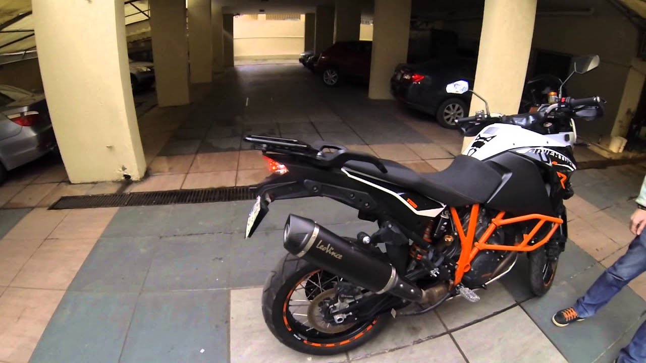 KTM 1190 exhaust standard vs Leovince (with and without insert)