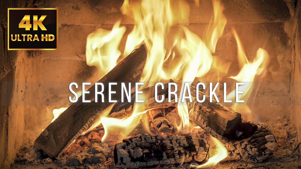 10 Hours of Serene Crackle Fireplace | Cozy Flames & Gentle Crackling for Sleep | 4K UHD (No Music)