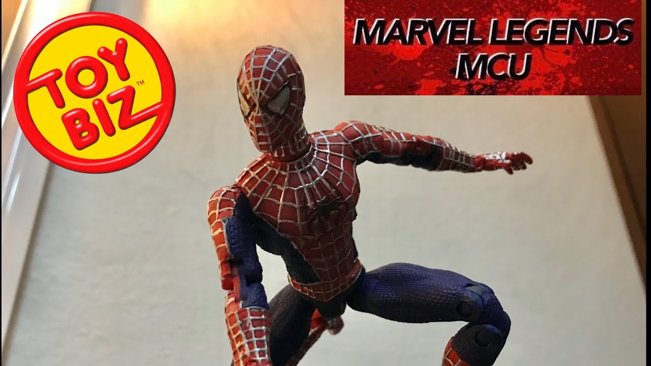 REPAINT///CUSTOM - Spider-Man Super Poseable 2002 (Toy Biz)