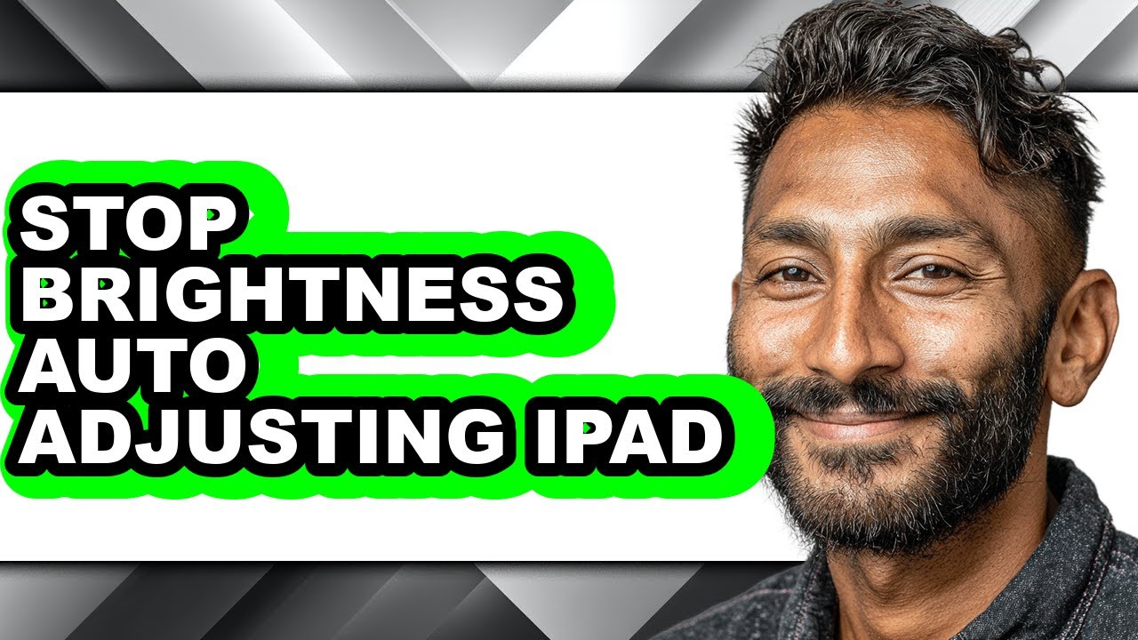 How to Stop Brightness Auto Adjusting Ipad (only Way)