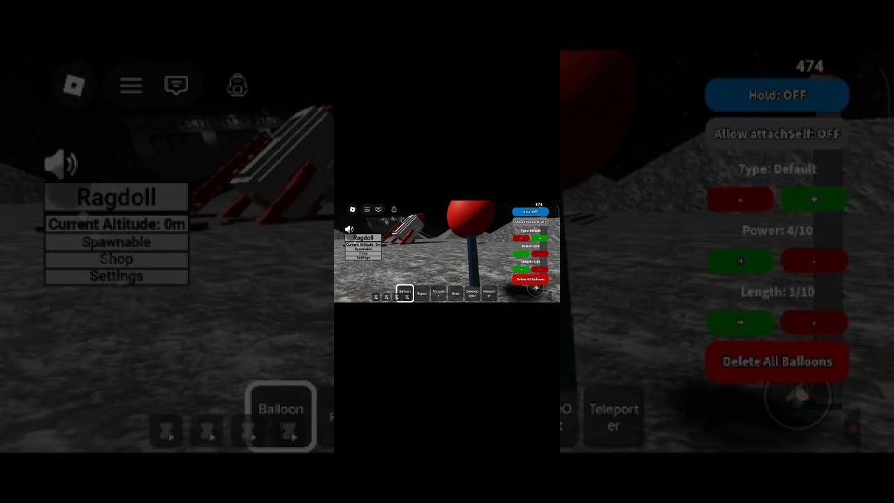 ballons and ropes i play