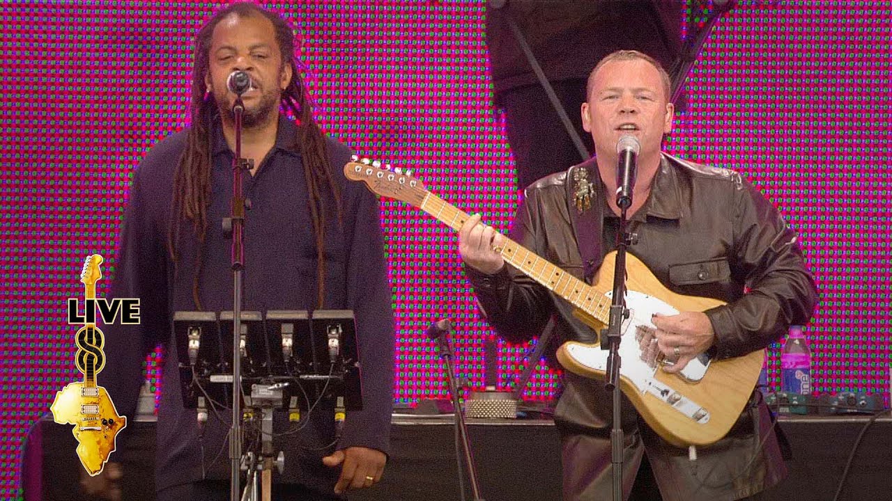 UB40/ Hunterz /The Dhol Blasters - Hit Medley/(I Can't Help) Falling In Love With You  (Live 8 2005)