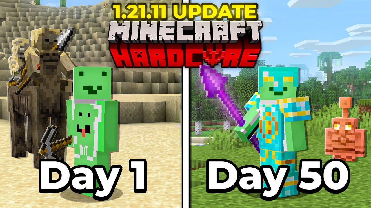 I Survived 50 Days in 1.21.11 Minecraft Hardcore...