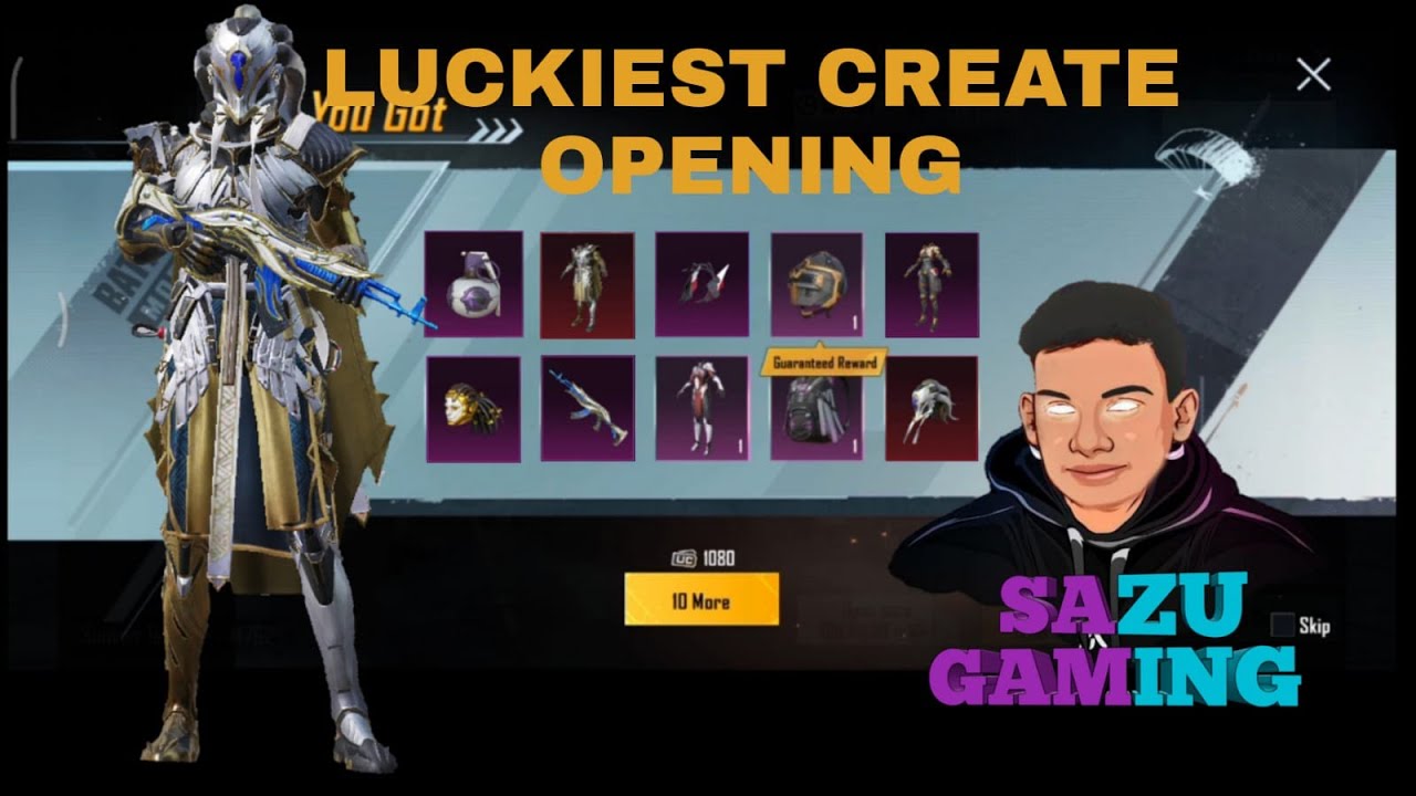 LUCKIEST CRATE OPENING | FREE PREMIUM CRATE #sazugaming #battlegrounds mobile india