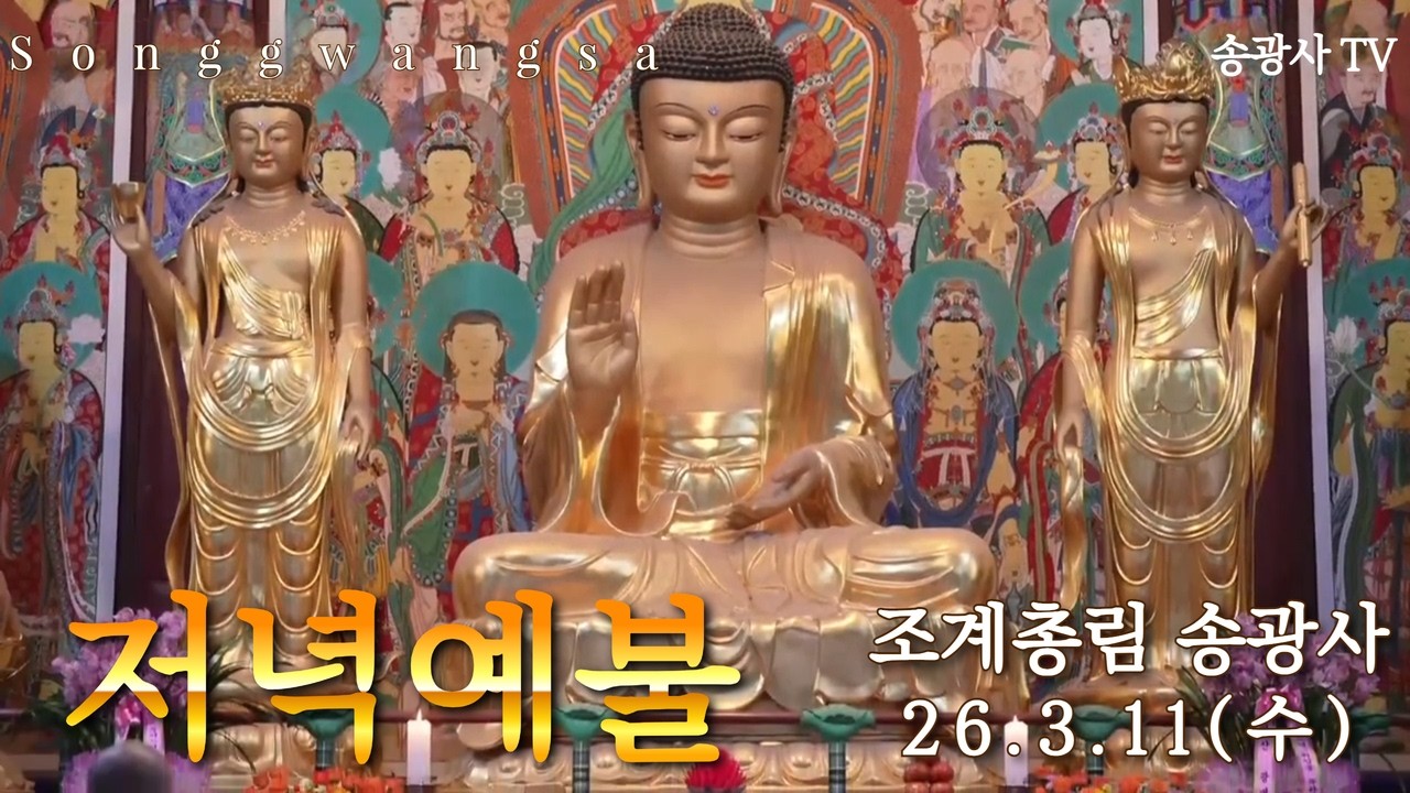 송광사 저녁예불 26.03.10