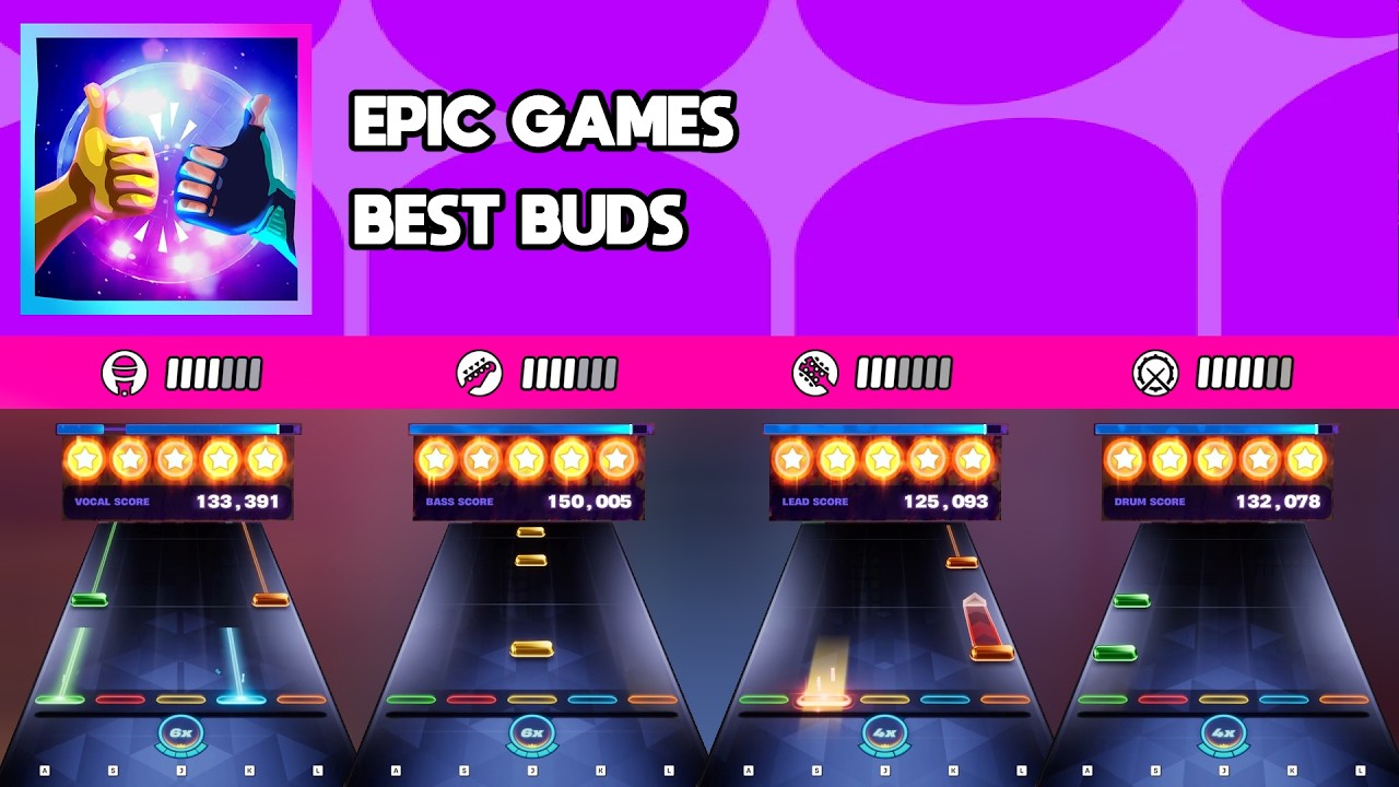 [Fortnite Festival] Epic Games - Best Buds || All Instruments Expert 100%