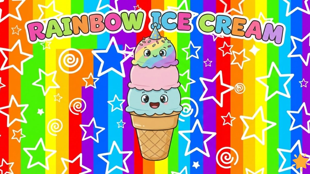 🎵 Rainbow Ice Cream Song 🍦 | Learn Colors & Counting | Picorhymes