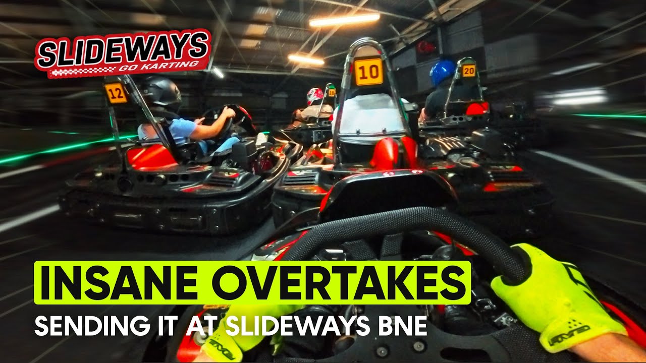 SENDING IT at Slideways Eagle Farm | Full Go Karting Helmet Cam POV