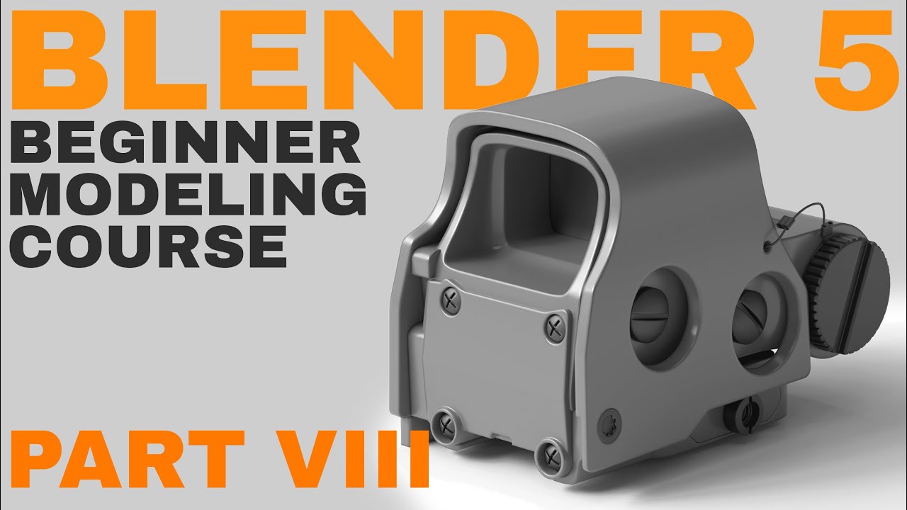 Blender 5 Course - Your First 3D Model | Part 8 - Creating Complex Shapes
