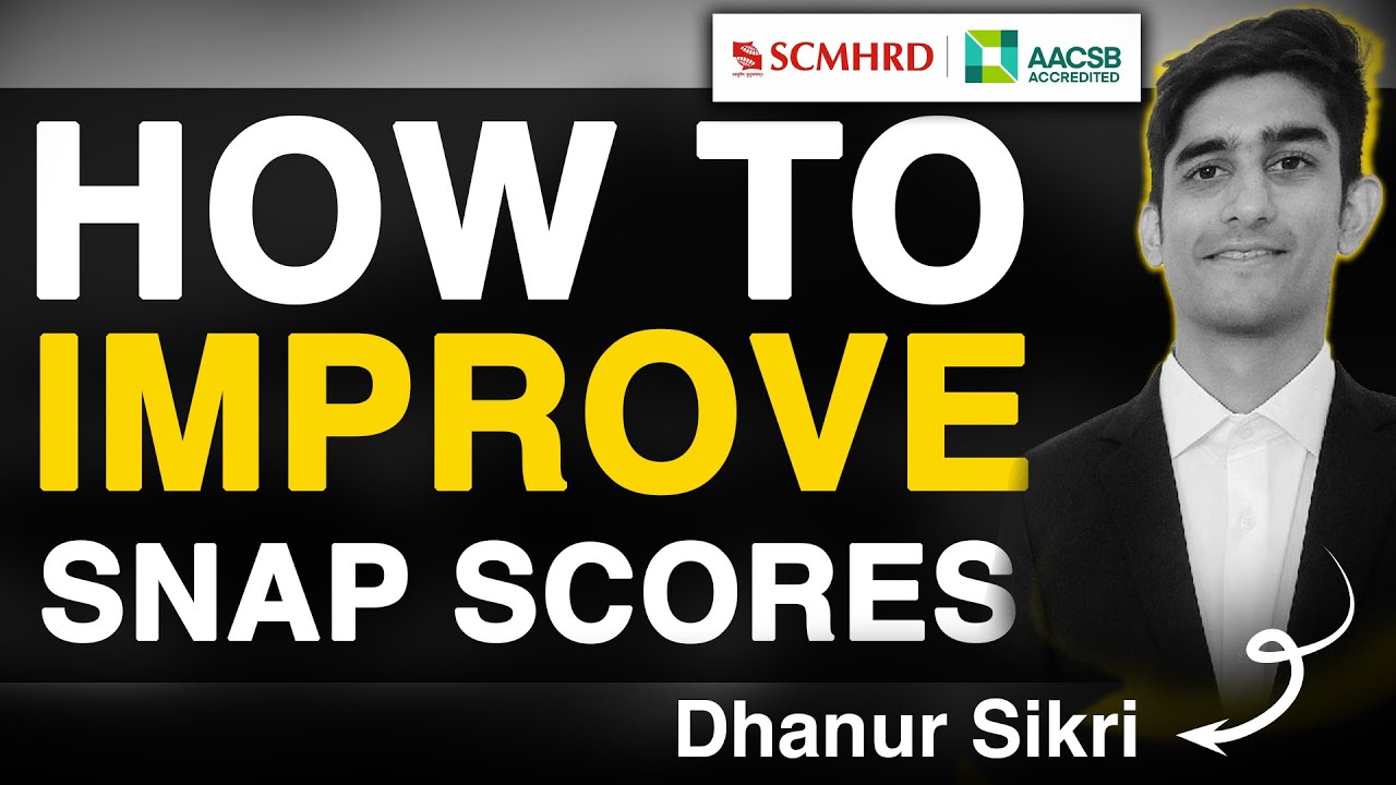 How to crack SNAP Exam | sectionwise Preparation Strategy for SNAP ft. Dhanur MBA SCMHRD Pune