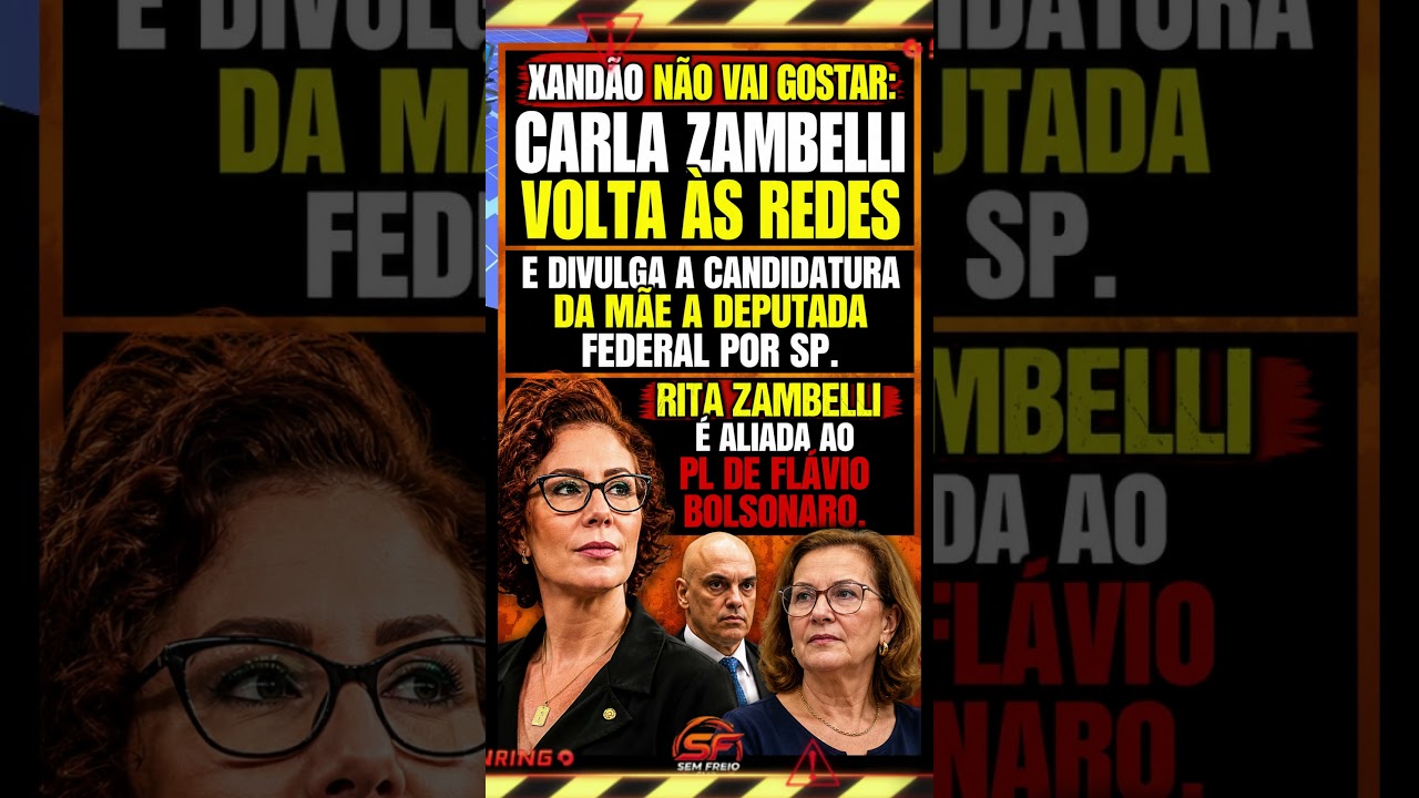 🚨 Carla Zambelli Volta &agrave;s Redes e Anuncia Candidatura da M&atilde;e pelo PL Aliado de Fl&aacute;vio Bolsonaro