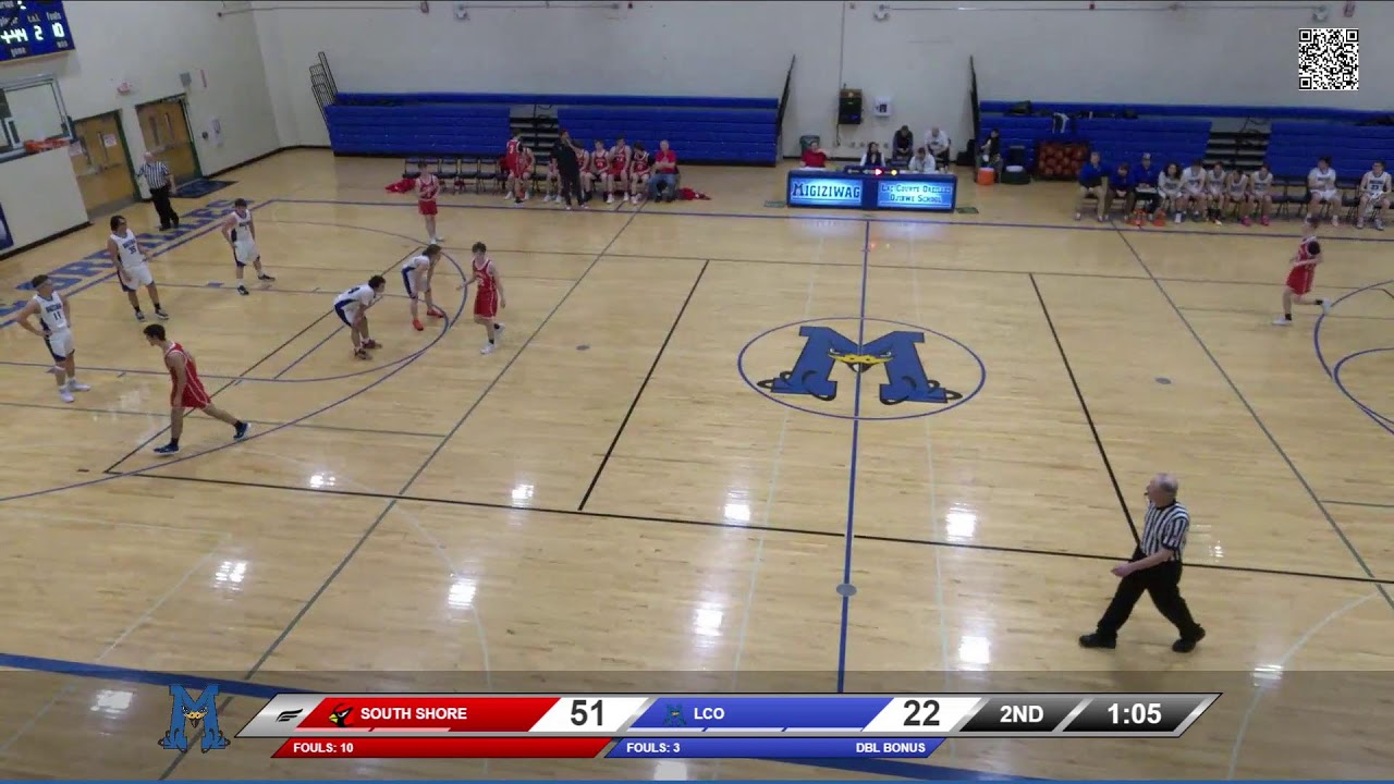 Lac Courte Oreilles Boys Varsity Basketball Vs. South Shore