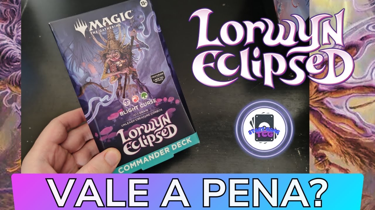 Unboxing do novo Commander de Lorwyn Eclipsed: Blight Curse – veio missprint?! Magic the Gathering