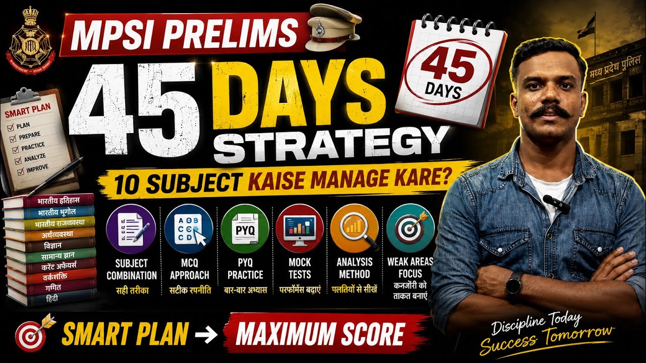 MPSI 2026 prelims strategy last 45 days strategy&hellip;