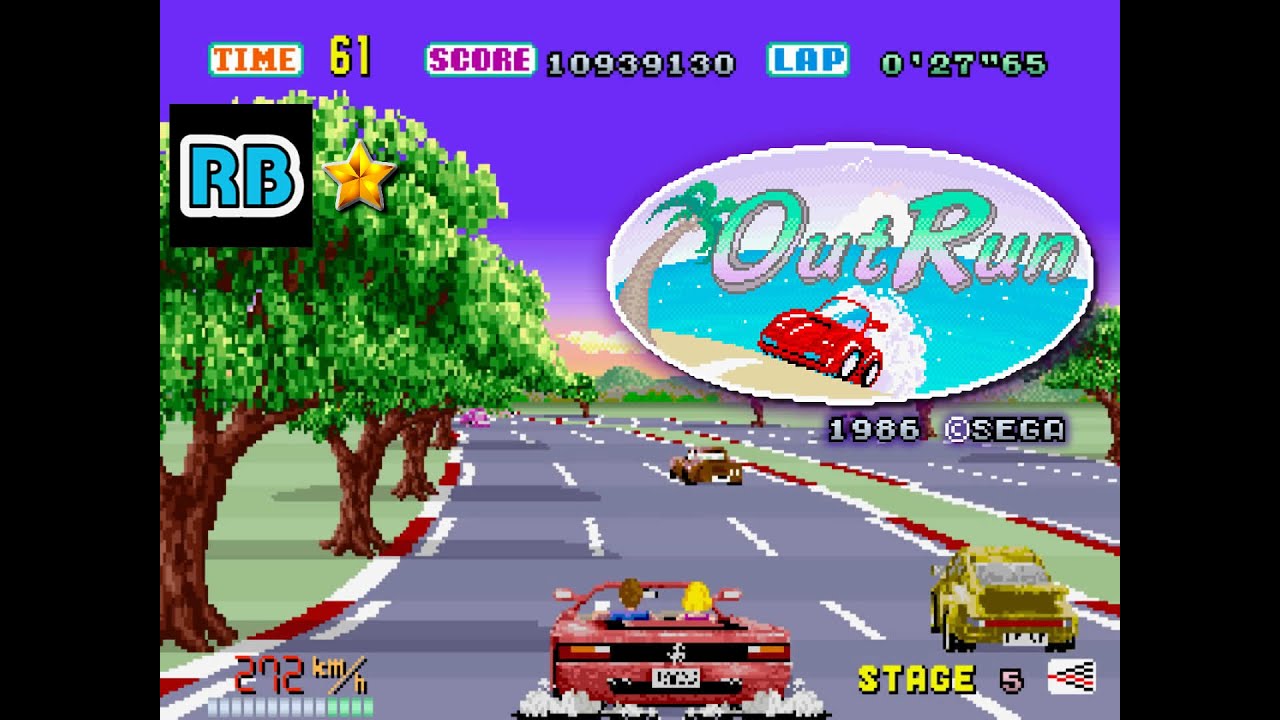 1986 [60fps] OutRun Goal D