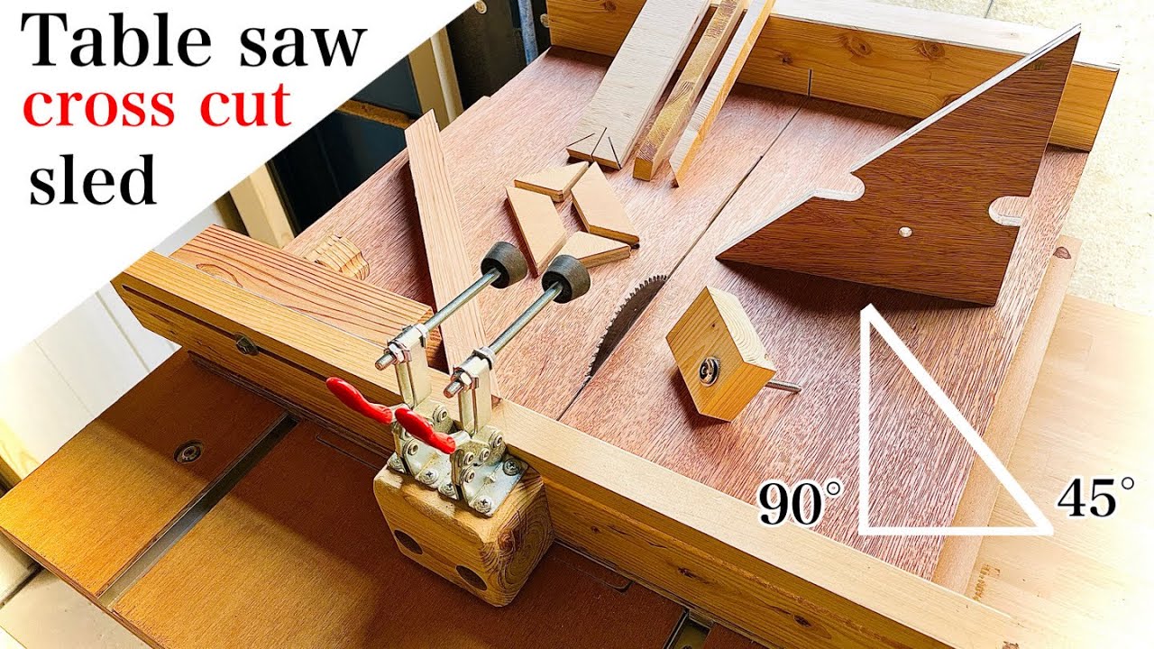 テーブルソーで使う45度切断治具を作る