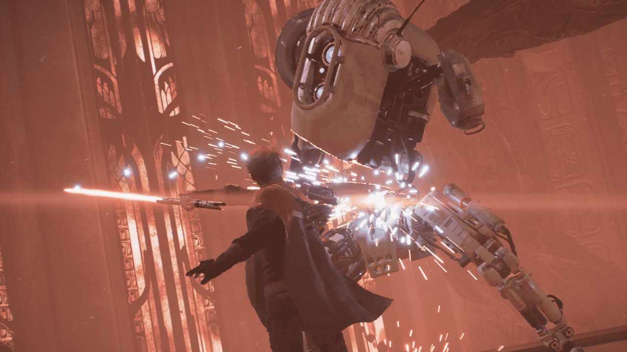 Star Wars Jedi: Fallen Order - Tomb of Miktrull combat challenge (3 stars, Jedi Grandmaster) | PS5