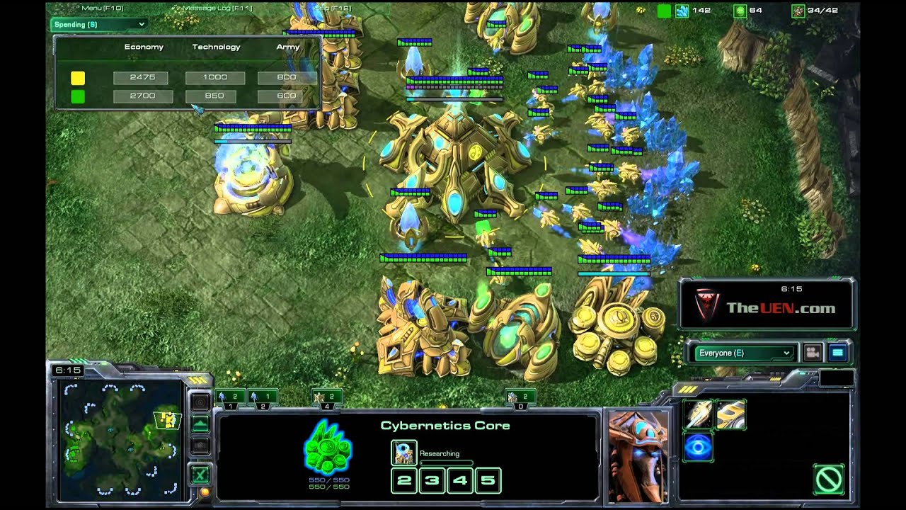 StarCraft 2 Pro Commentary AxSlav vs Kiwikaki on Lost Temple PvP